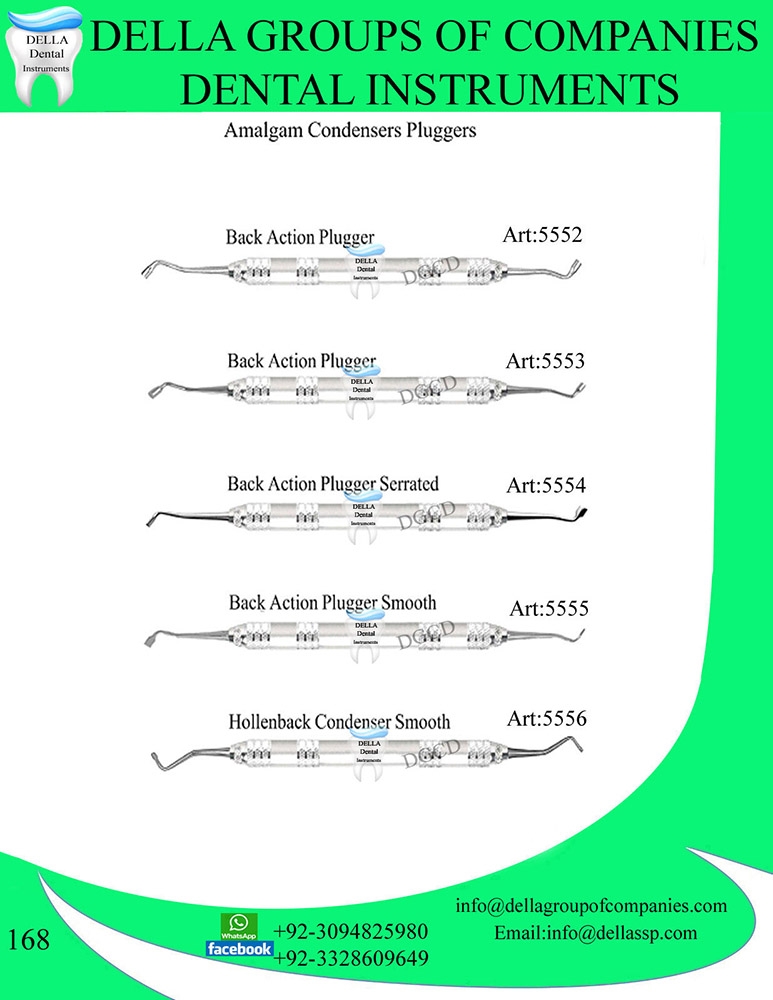 Amalgam Condensers Pluggers